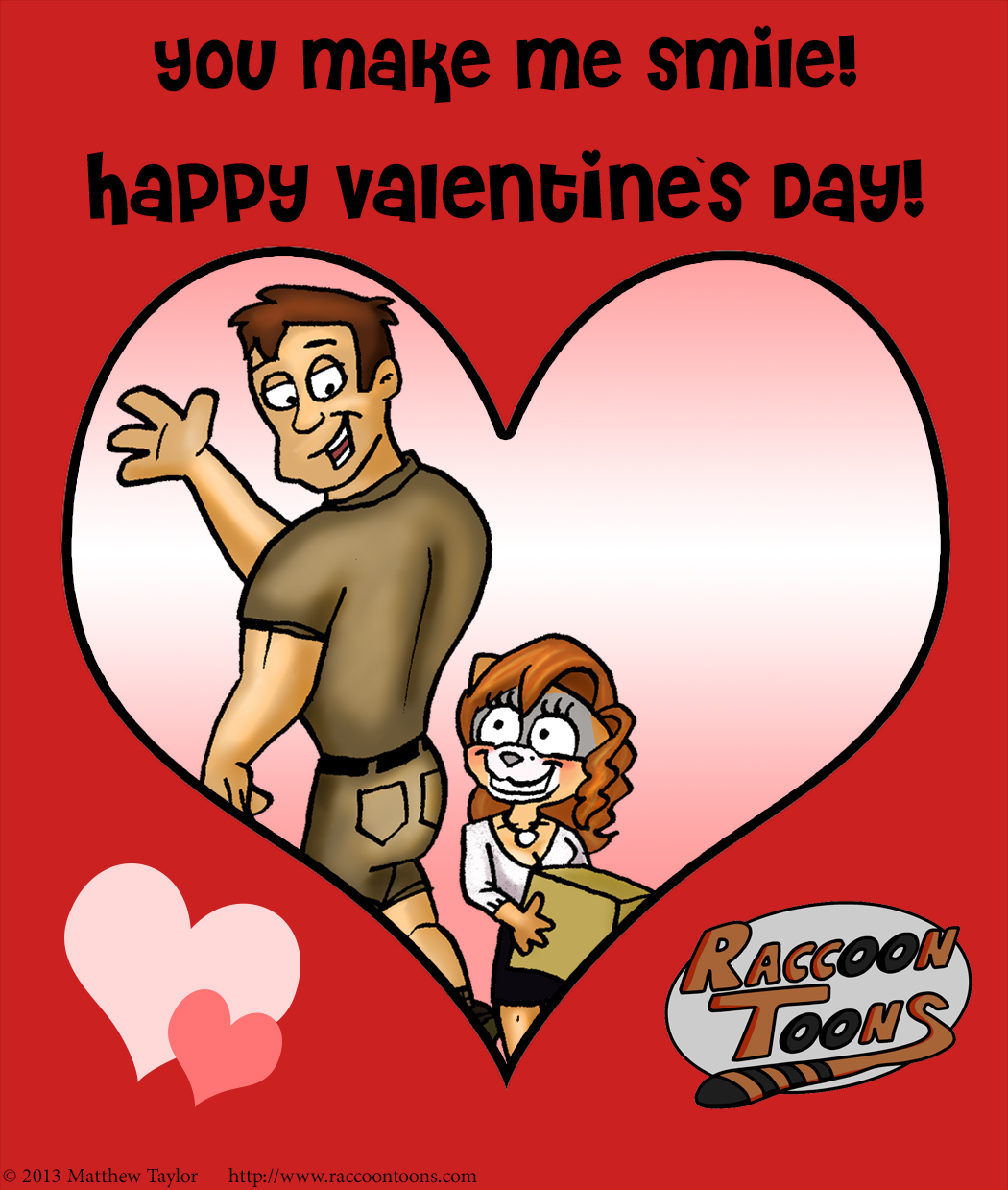 Raccoon Toons Valentine 12