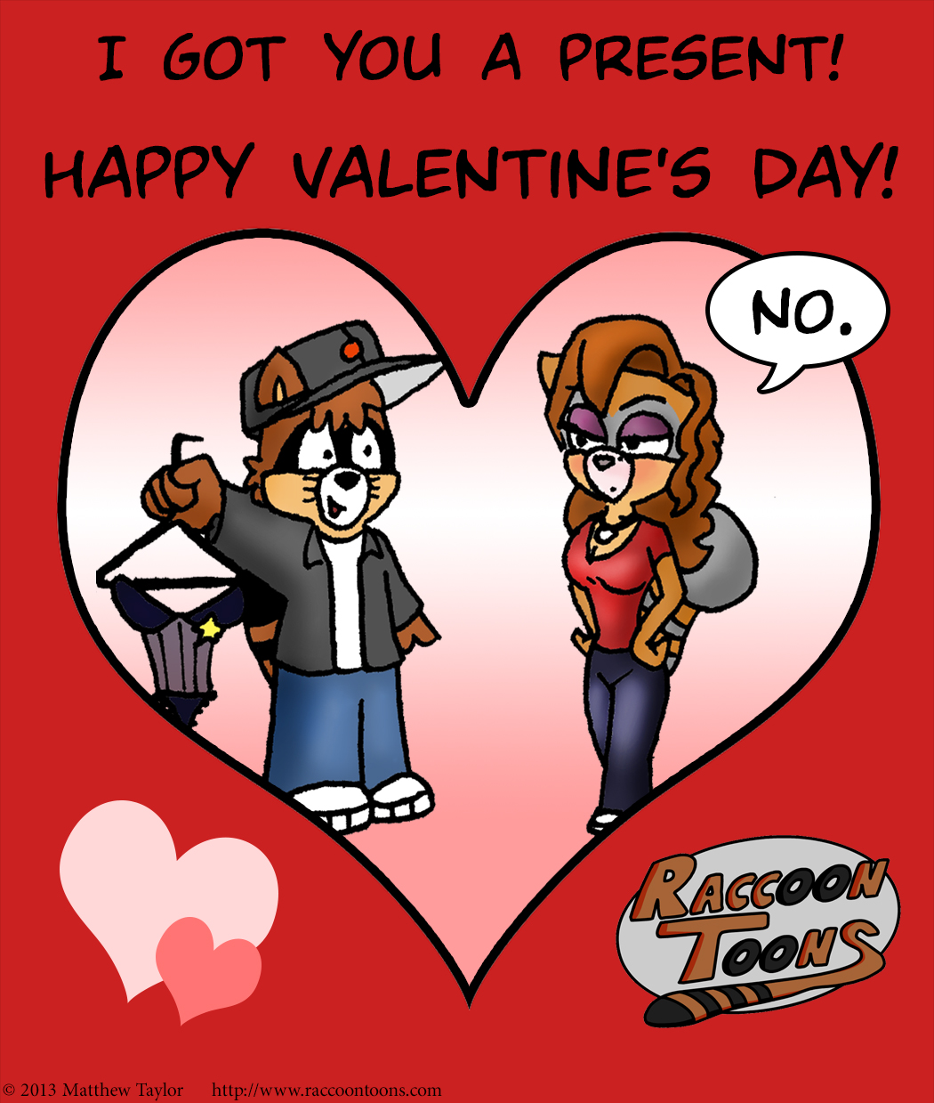 Raccoon Toons Valentine 13