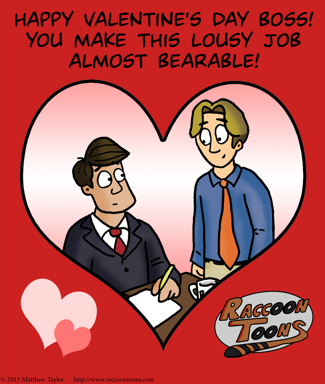 Raccoon Toons Valentine 24