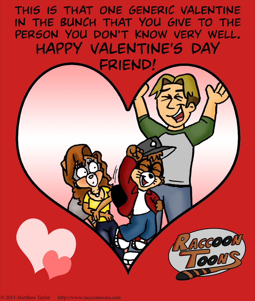 Raccoon Toons Valentine 25