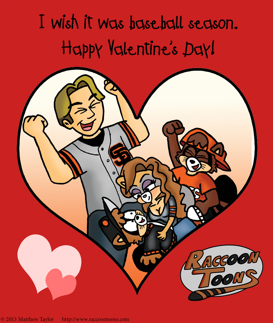 Raccoon Toons Valentine 3