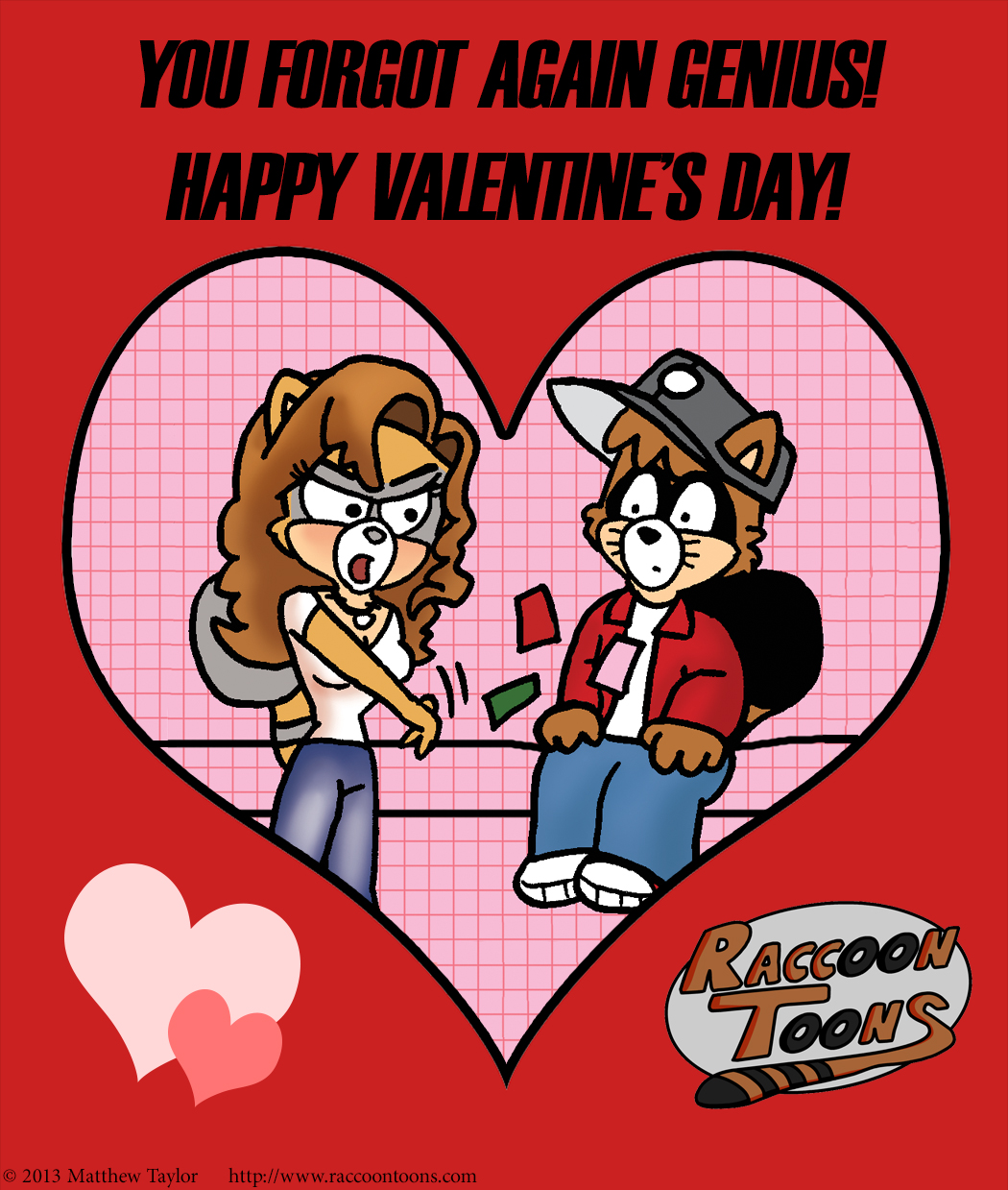 Raccoon Toons Valentine 9